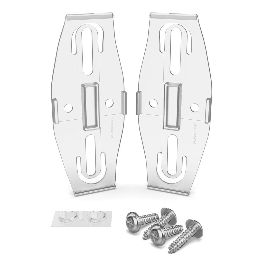 Plexiclick V2 transparent registreringsskylthållare 110 mm